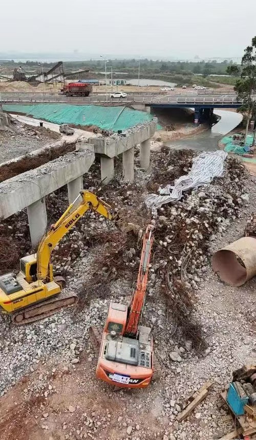 潮州桥梁拆除